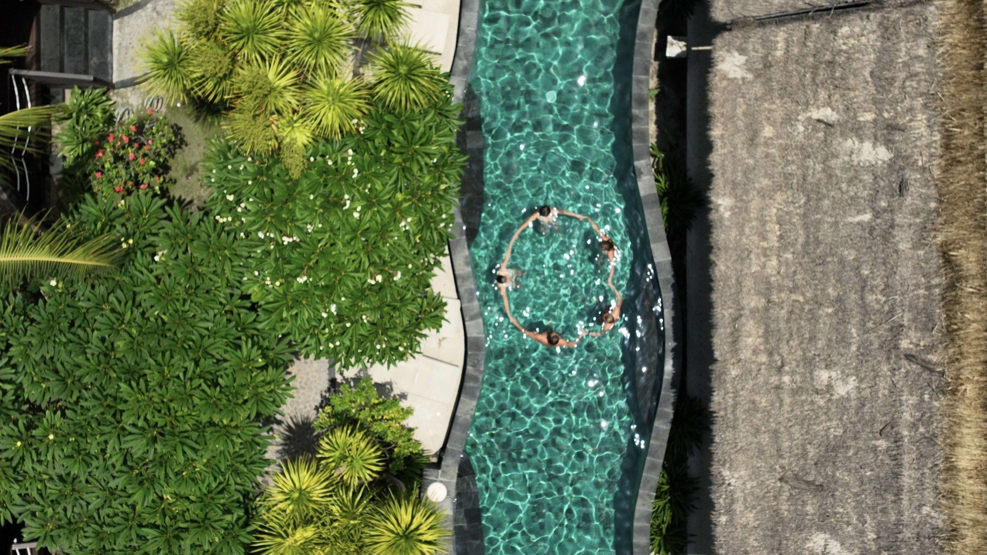 Manta Dive Pool overhead Gili Trawangan